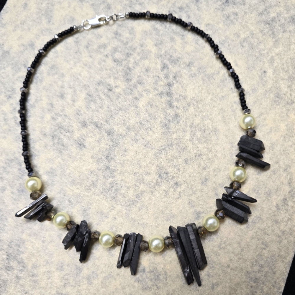 Handmade Quartz Point Neckace